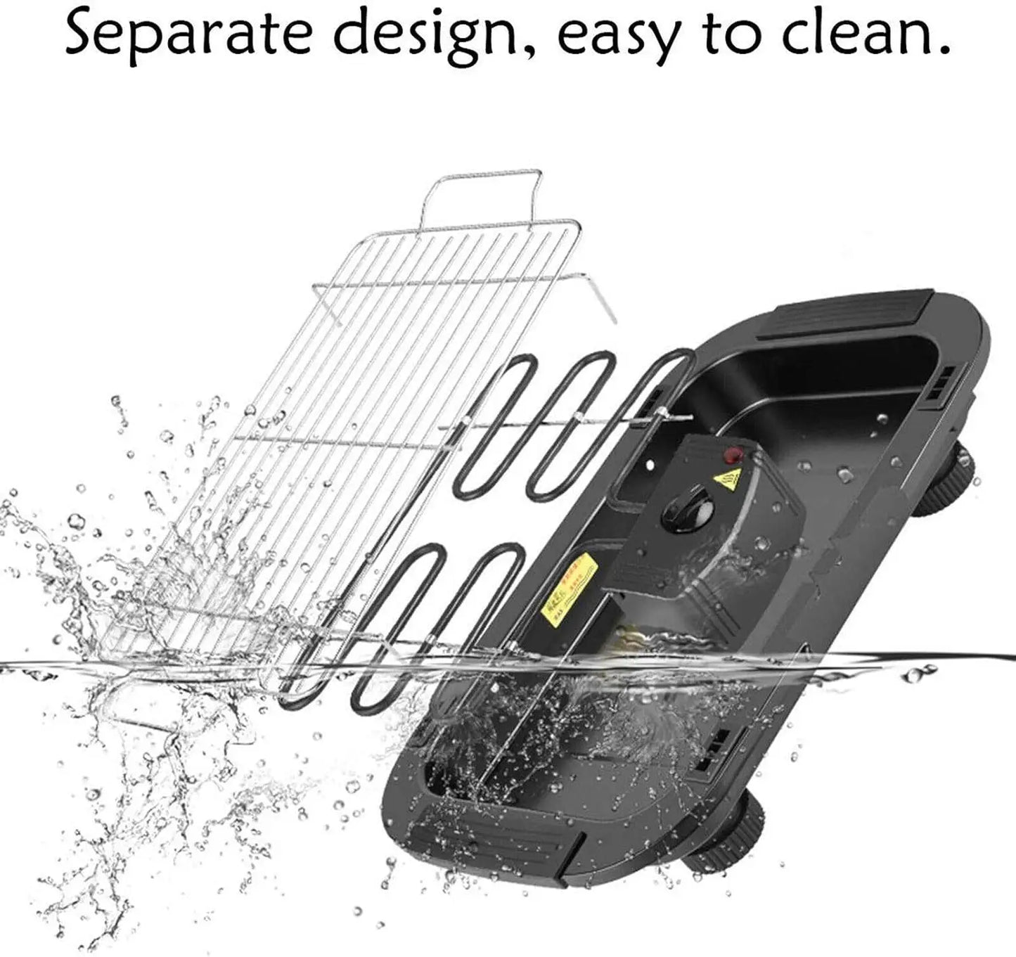 Quick heating electric BBQ, demonstrating rapid heat up
