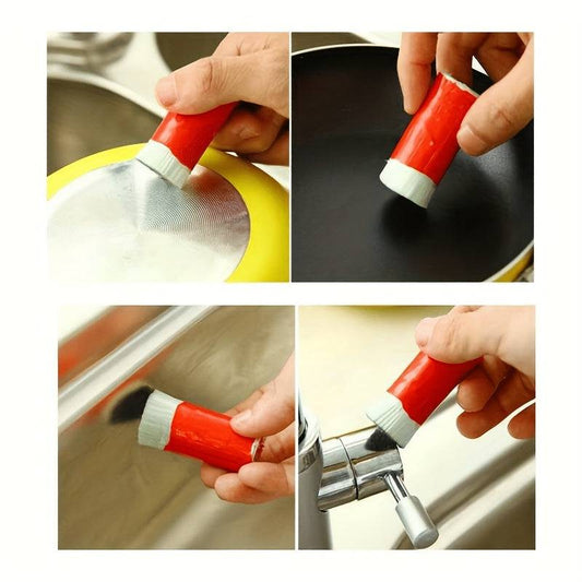 Rust remover brush for cookware and dishes
