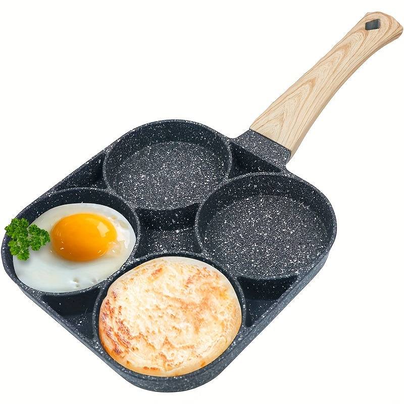 Durable Non-Stick Cast Iron Egg Frying Pan – Perfect for Eggs, Sausages & Steaks, Induction-Compatible - Cook Lux