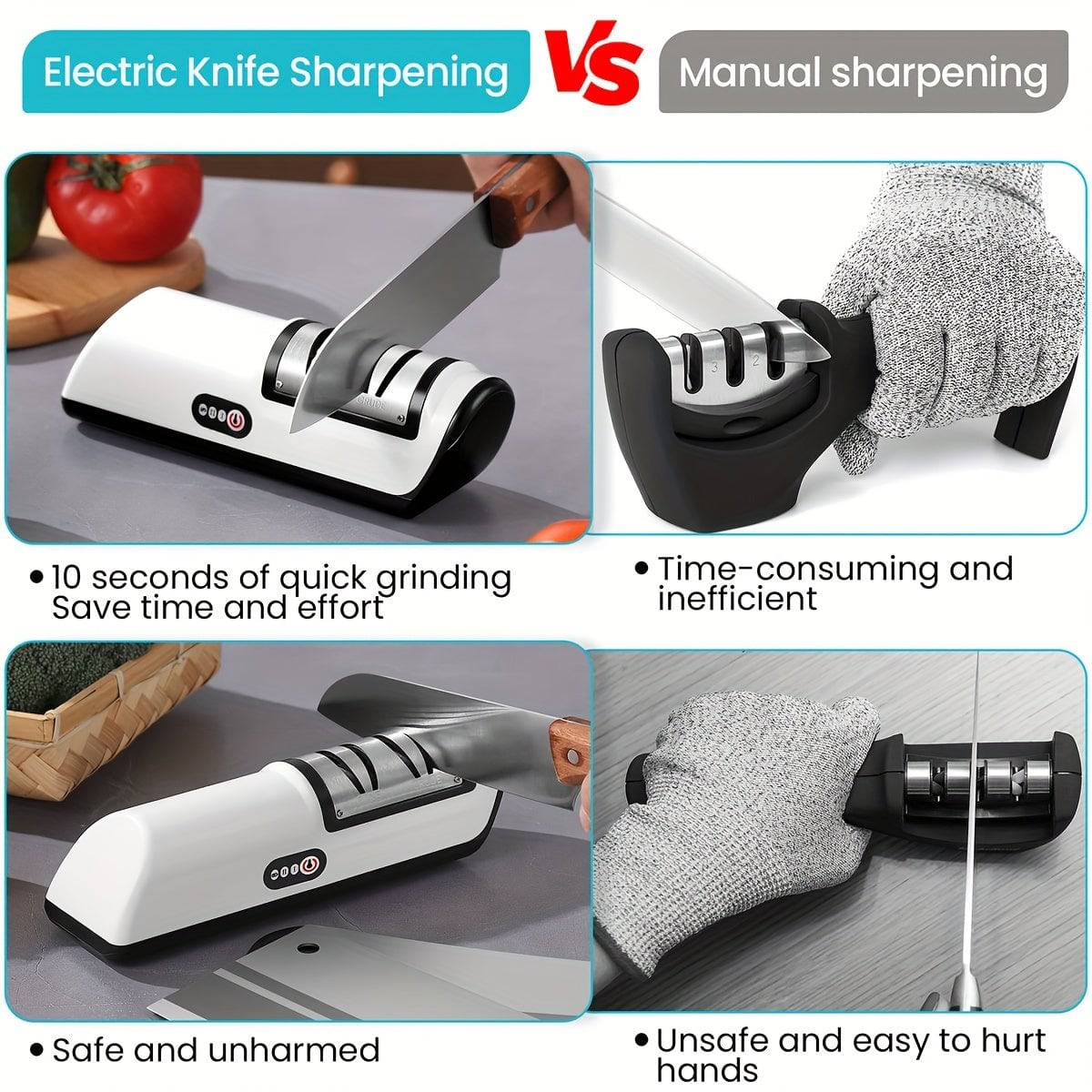 Revitalise Your Kitchen Knives with Our Automatic Knife Sharpener - Cook Lux