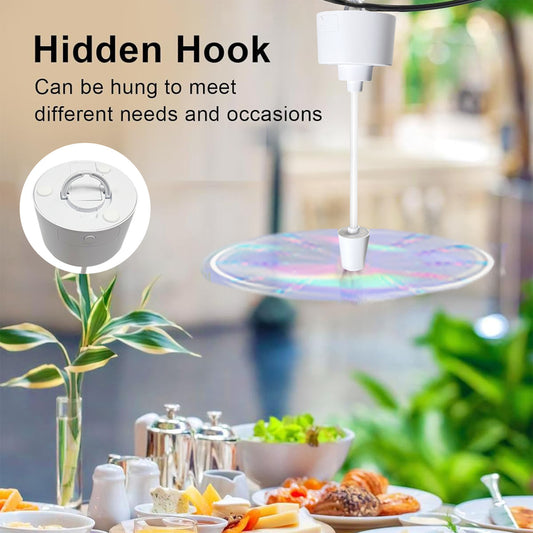 USB rechargeable mosquito repellent fan black