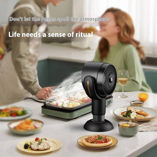 Desktop Air Purification Fan with Adjustable Settings