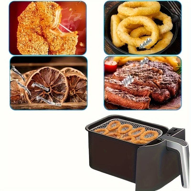Enhance Your Air Fryer’s Versatility with Our 3pcs Stainless Steel Accessory Set - Cook Lux
