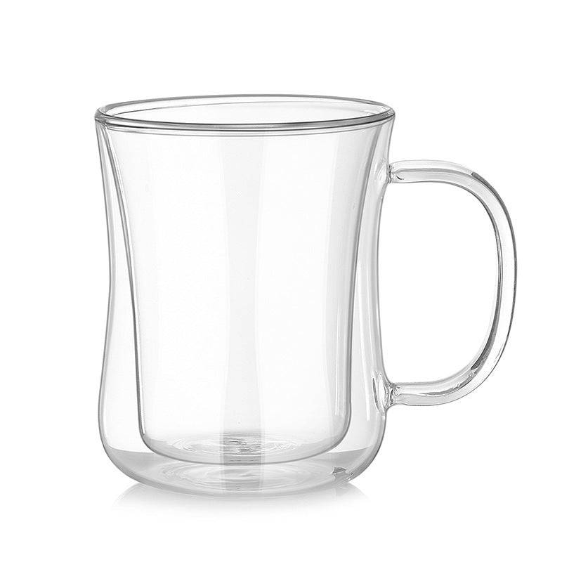 High Borosilicate Glass Double-Wall Coffee Cup: Insulation and Style - Cook Lux