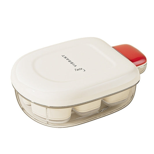 Ice Cream Shape Cube Mold – Press Ice Maker with Lid & Storage - Cook Lux