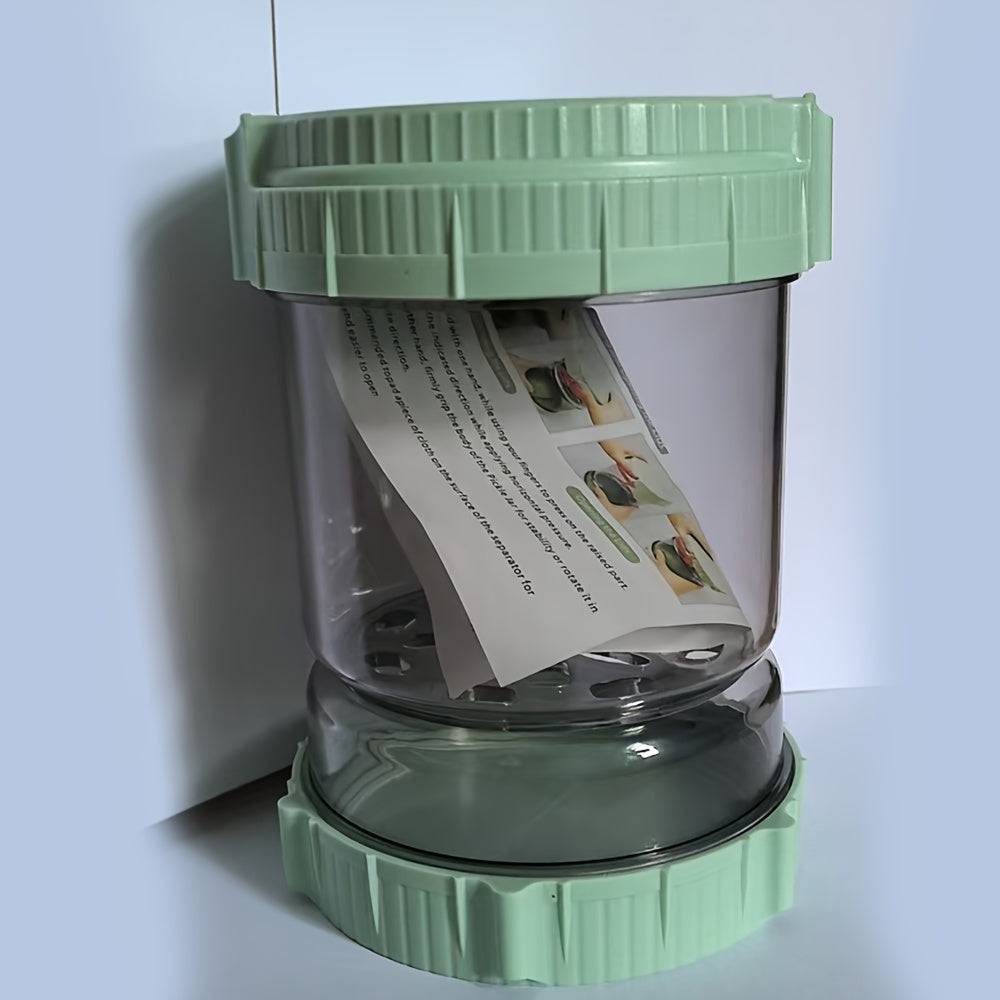 Clear pickle jar designed for fresh and mess-free food storage