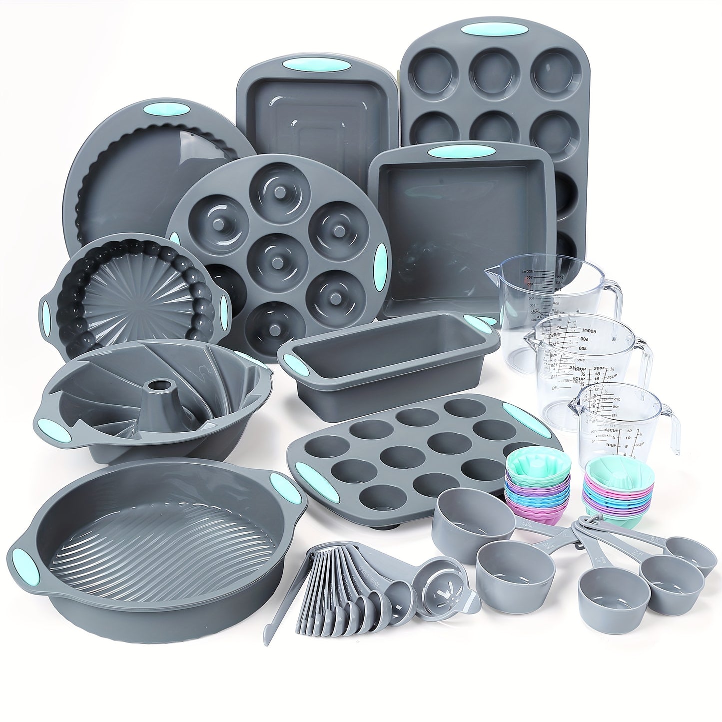 45-Piece Nonstick Silicone Baking Set