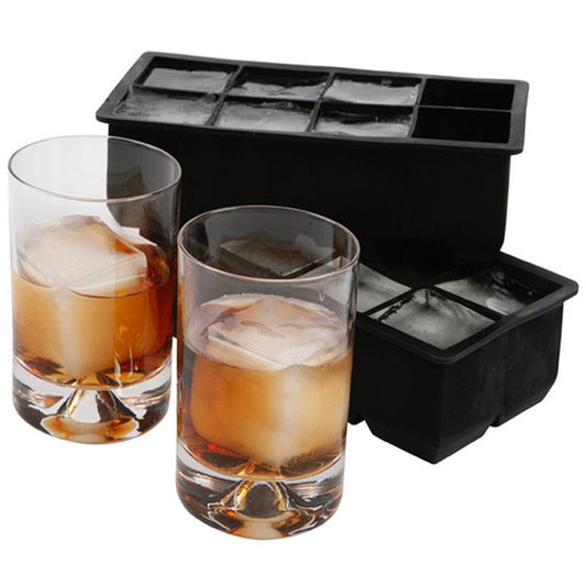 Deep Ice Grid Silicone Ice Mold – 8 Large Cubes, Food-Grade & Durable - Cook Lux