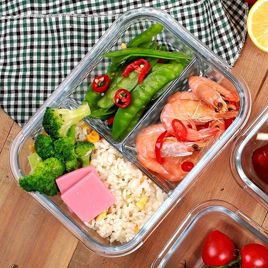 4-Piece Glass Meal Prep Containers