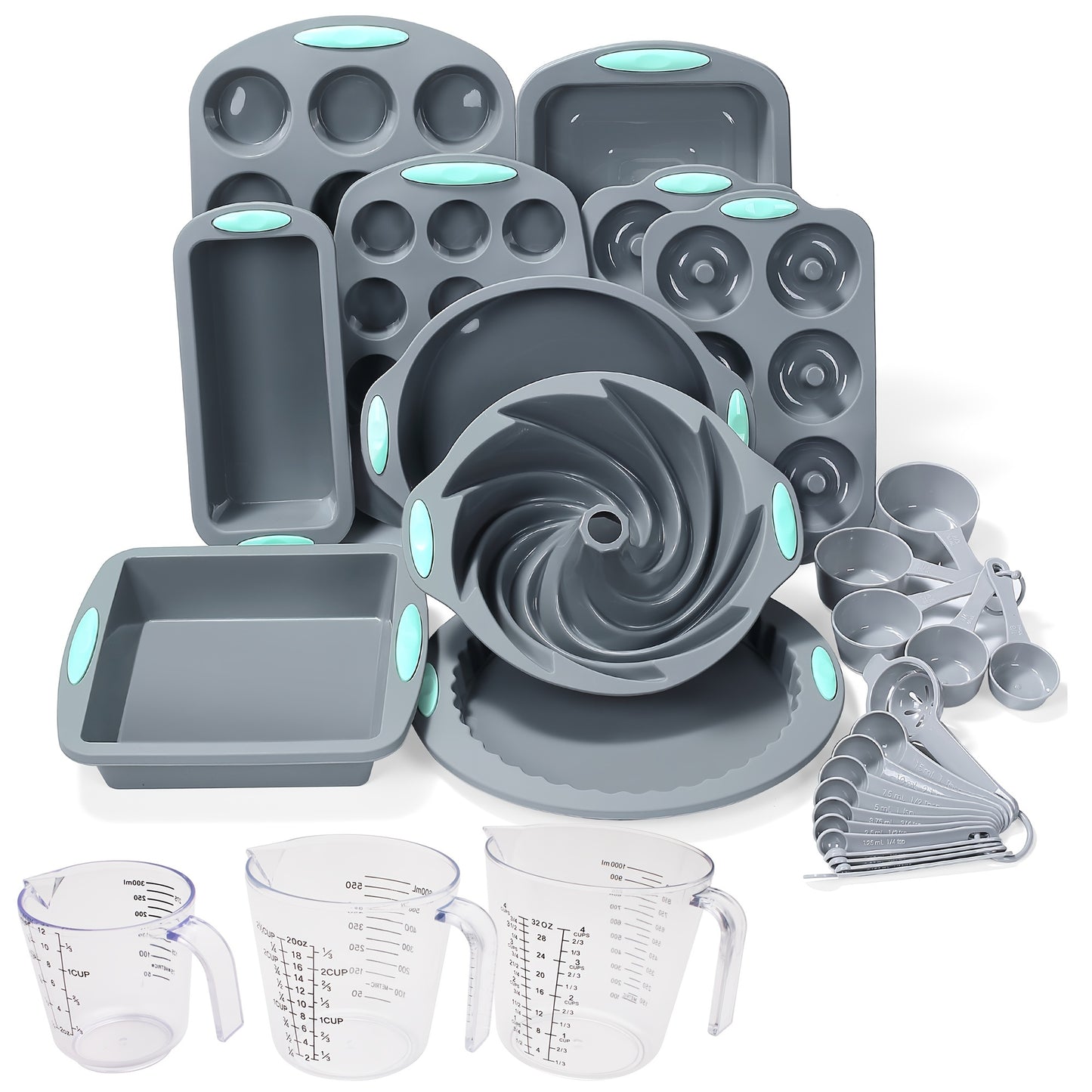 45-Piece Nonstick Silicone Baking Set