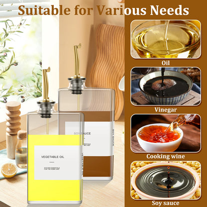 Oil bottle pouring on salad dressing