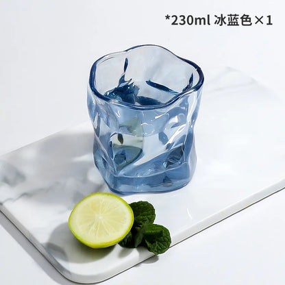 Solid colour handmade glass mug