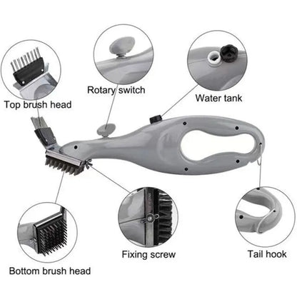 BBQ Grill Outdoor Steam Cleaning Brushes Barbecue Cleaner Suitable For Charcoal Scraper Gas Accessories Cooking Kitchen Tool - Cook Lux
