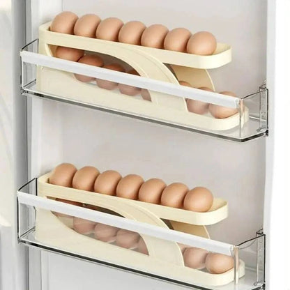 Refrigerator egg rack organizer with sturdy, high-quality construction