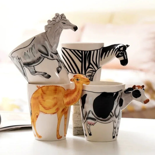 3D animal mug with cute design for coffee lovers