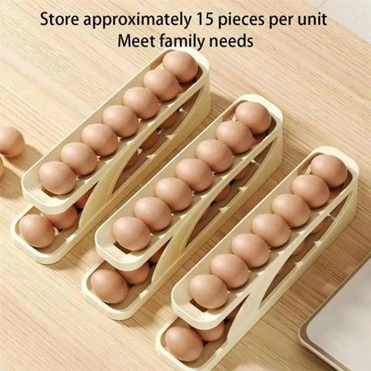 Large-capacity egg storage solution with compact space-saving design