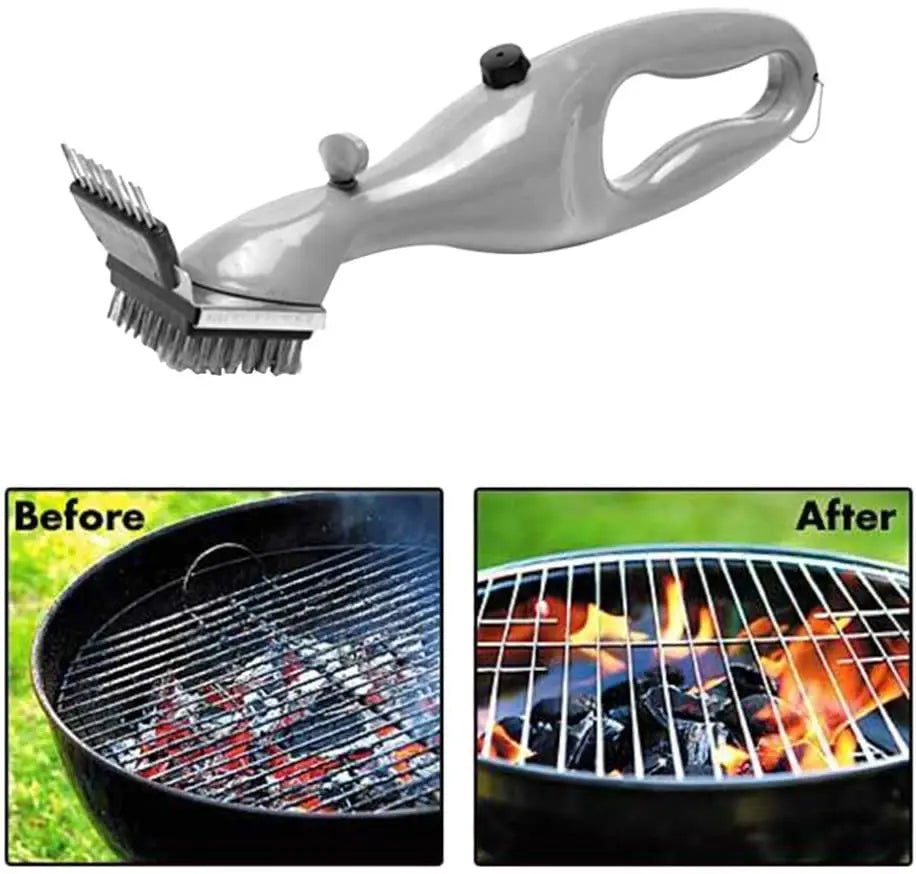 BBQ Grill Outdoor Steam Cleaning Brushes Barbecue Cleaner Suitable For Charcoal Scraper Gas Accessories Cooking Kitchen Tool - Cook Lux