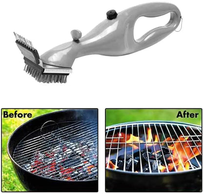 BBQ Grill Outdoor Steam Cleaning Brushes Barbecue Cleaner Suitable For Charcoal Scraper Gas Accessories Cooking Kitchen Tool - Cook Lux