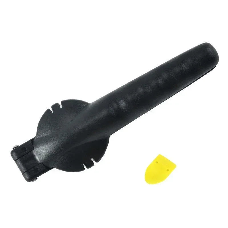 Black nut opener with ergonomic lever design.