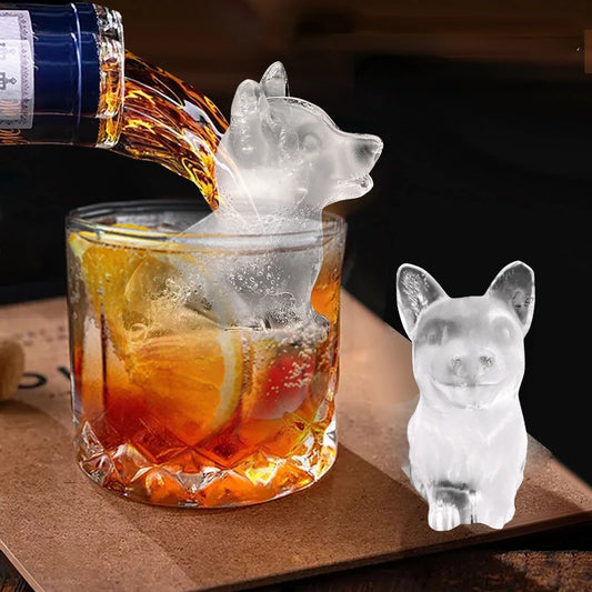 3D Dachshund or Corgi Ice Molds - Fun Dog-Shaped Silicone Ice Cube Trays, Perfect Gift for Dog Lovers