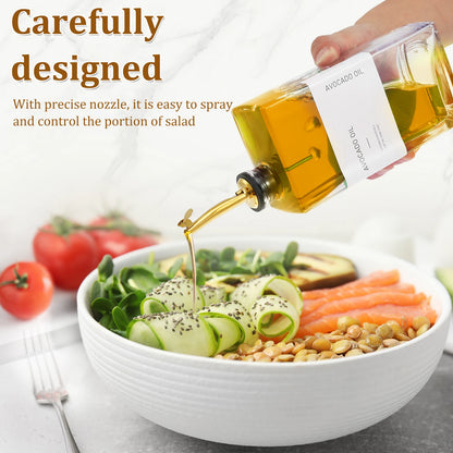 Golden spout olive oil bottle precision pour