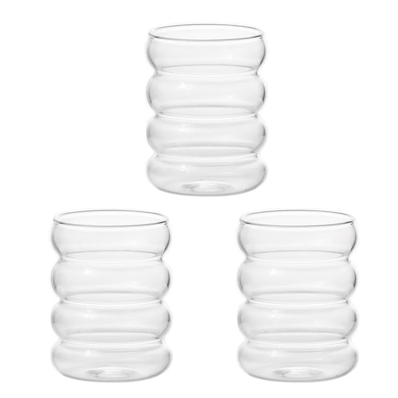 Unique drinking glass for coffee and tea