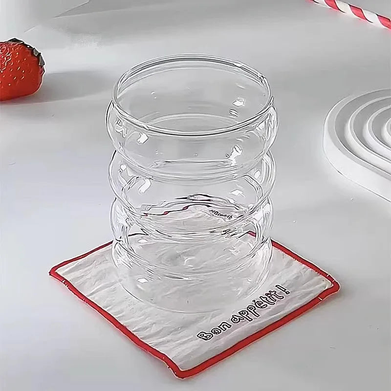 Unique drinking glass for coffee and tea