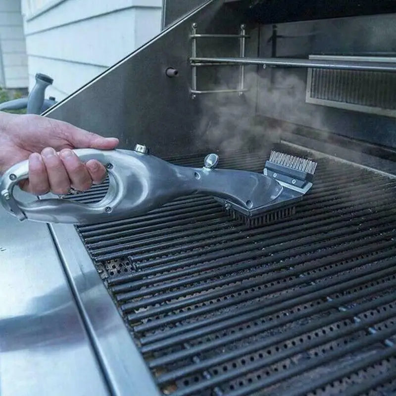 BBQ Grill Outdoor Steam Cleaning Brushes Barbecue Cleaner Suitable For Charcoal Scraper Gas Accessories Cooking Kitchen Tool - Cook Lux