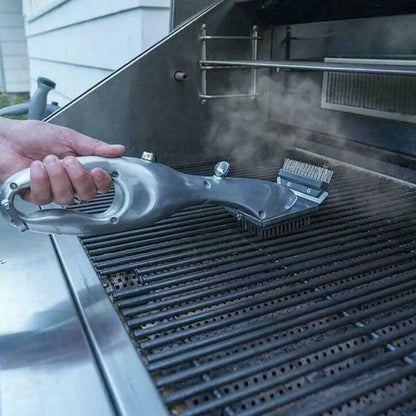 BBQ Grill Outdoor Steam Cleaning Brushes Barbecue Cleaner Suitable For Charcoal Scraper Gas Accessories Cooking Kitchen Tool - Cook Lux