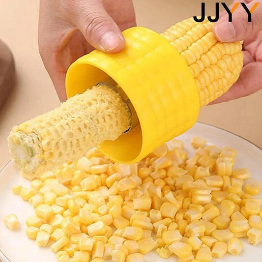 Stainless steel corn cob peeler with ergonomic handle