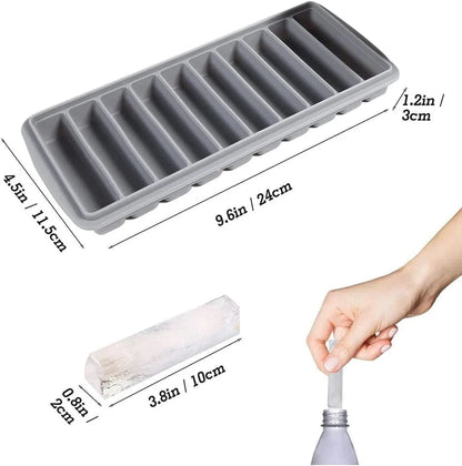 Long Ice Stick Tray - Silicone Ice Cube Molds for Perfectly Chilled Drinks - Cook Lux