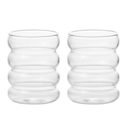 Transparent glass mug 350ml