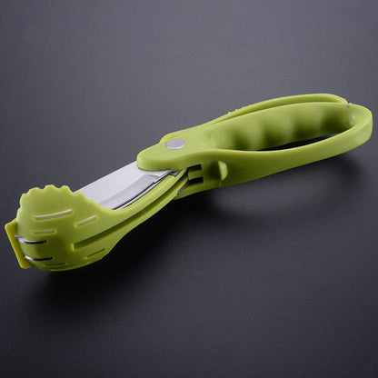 Viral Double-Edged Serrated Vegetable Salad  Scissors - A Kitchen Essential - Cook Lux