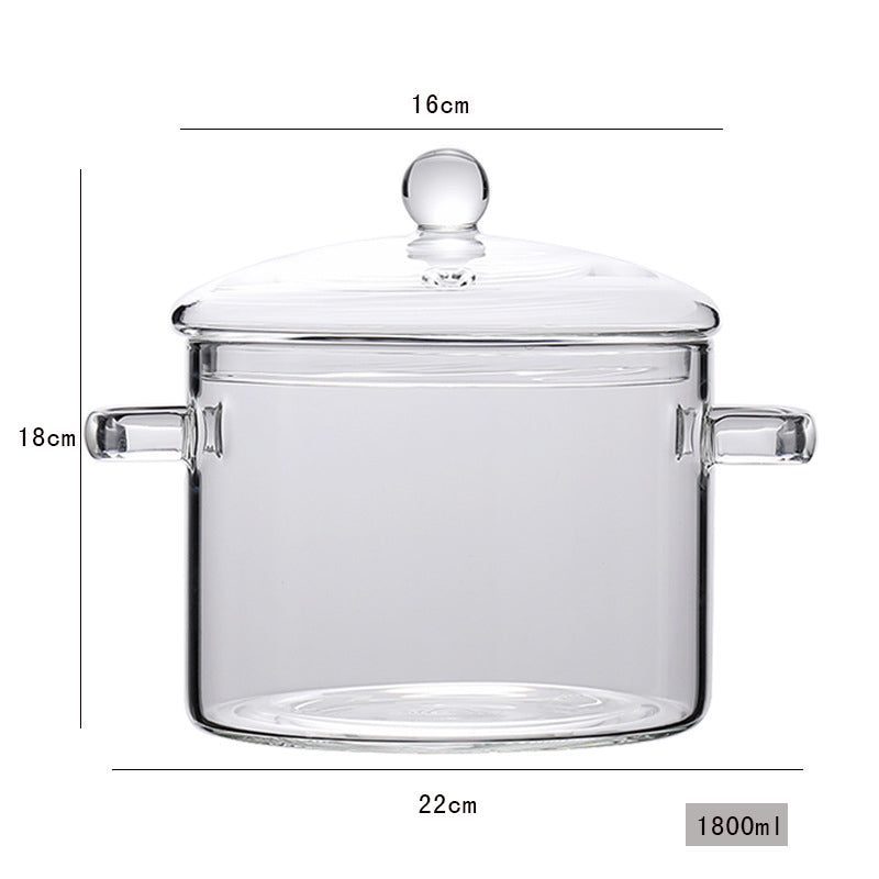 Borosilicate Glass Cooking Pot